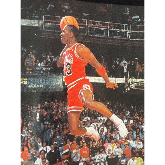 MICHAEL JORDAN 3:51 Slam Dunk NIKE AIR JORDAN Tee SzL - Picture 3 of 9
